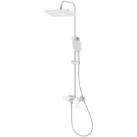 Душевая система Rush Thira TR3635-50White 300x200 мм, со смесителем, белый матовый
