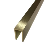 Профиль П-обр.латунь шлифов.10x10мм 2,7м PCLOS 10