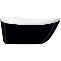 Акриловая ванна Lagard Minoti Black Agate lgd-mnt-ba 170x76 см, отдельностоящая, черный