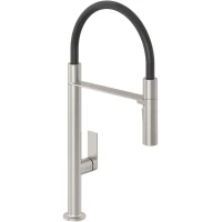 Смеситель для кухни Kludi Qord 56859N575 с гибким изливом, никель матовый