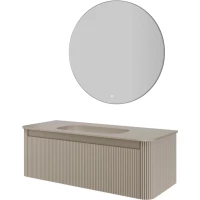 Комплект мебели Armadi Art Voi Daphne 782-120-R-D + 786-120-D без отв. + 545-100-CR 122 см, подвесной, бежевый матовый