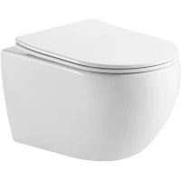 Унитаз подвесной Aquatek Европа AQ1190T-00 безободковый, торнадо, с сиденьем микролифт, белый