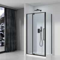 Душевой уголок 100x100 см Black & White Stellar Wind S812 BC 8121000 прозрачное