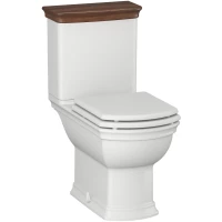 Унитаз-компакт Opadiris Риспекто OS39723N с сиденьем микролифт, белый/светлый орех