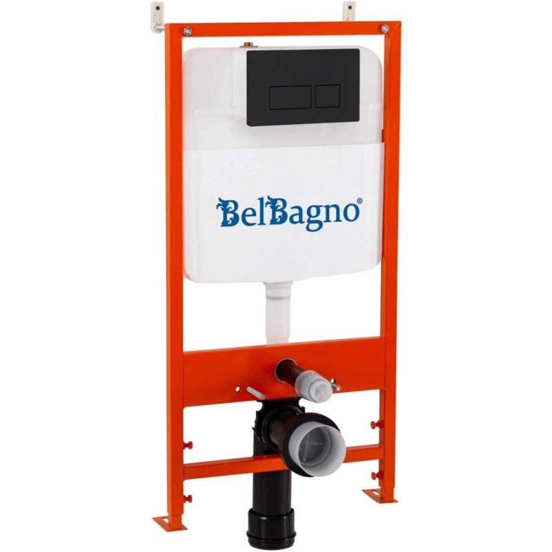 Монтажный элемент для подвесного унитаза BelBagno BB026 + BB044NERO
