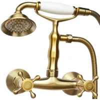 Смеситель для душа Magliezza Classico 50112-4-br с душевым гарнитуром, бронза