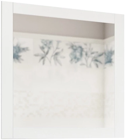 Зеркало 72х72 см белый матовый Sanflor Ванесса C000005878 - фото 1