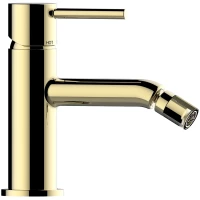 Смеситель для биде Bossini Teo Z00702.021 c донным клапаном, золотой