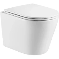 Унитаз подвесной WeltWasser Salzbach 043 GL-WT 10000010281 безободковый, торнадо, с сиденьем микролифт, белый