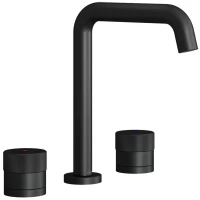 Смеситель для раковины Teska Norma Plus E2308 без донного клапана, черный матовый