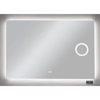 Зеркало Xpertials Shira 84354135-37027 100x80 см, с LED-подсветкой, сенсорным выключателем, диммером, антизапотеванием