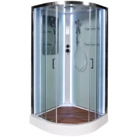Душевая кабина 90x90x220 см Deto A09LED прозрачное