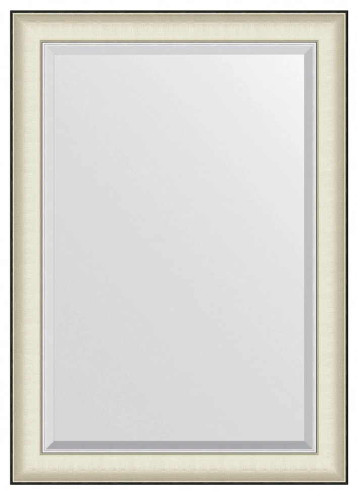 Зеркало 74x104 см белая кожа с хромом Evoform Exclusive BY 7452