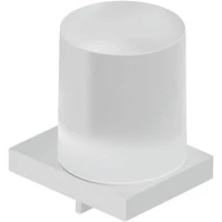 Дозатор для жидкого мыла Kludi Vela C 3197653 150 мл, настенный, белый матовый