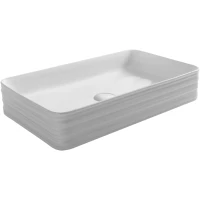 Раковина-чаша CeramaLux W1531 (D1408) 67x37,5 см, накладная, белый