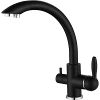 Смеситель для кухни Paulmark Essen Es213001-AN с подключением к фильтру, антрацит