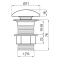 Донный клапан Noken Slender Caliza Concrete N359323150 - 2