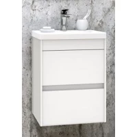 Тумба под раковину Art&Max Family FAMILY-400-2C-SO-BL 39,6 см, подвесная, белый глянец