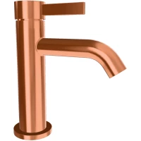 Смеситель для раковины Remer Metrica MC12RP без донного клапана, медь матовая