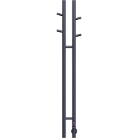 Полотенцесушитель электрический Vincea VTD-1D2GE 1304x250, диммер правый, графит матовый