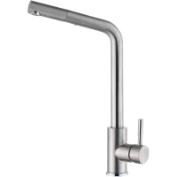 Смеситель для кухни Zorg SH 5161 INOX нержавеющая сталь