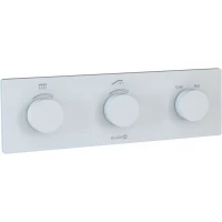 Термостат для ванны Kludi PushTronic 3830053-00 встраиваемый, белый матовый