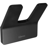 Крючок Lemark Smooth Line 9712005 двойной, для ванны, черный матовый