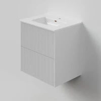 Тумба под раковину La Fenice Terra Twin FNC-01-TER-B-60-2 59 см, подвесная, белый матовый