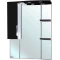 Зеркальный шкаф 82,5x100 см черный глянец/белый глянец L Bellezza Лагуна 4612114002045 - 1