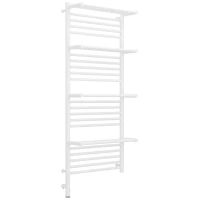 Полотенцесушитель электрический 1200x500 белый матовый МЭМ левый Сунержа Богема с полкой 3.0 30-5808-1250 