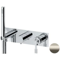 Смеситель для ванны Remer Atelier AL97D2XV встраиваемый, с душевым гарнитуром, нержавеющая сталь