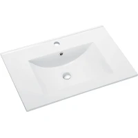 Раковина Agger ASF11600 61,5x46,5 см, накладная, белый глянец
