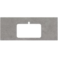 Столешница 117 см серый матовый для раковин встраиваемых сверху Kerama Marazzi Plaza Next Фондамента PL2.DL500900R\120