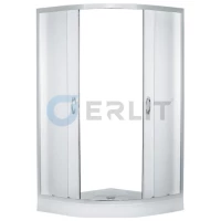 Душевой уголок с поддоном 90x90x195 см Erlit Comfort ER0509-C3 матовое стекло