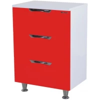 Комод красный глянец/белый глянец 60 см Bellezza Лагуна 4632109140033