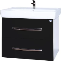 Тумба черный глянец/белый глянец 65 см Bellezza Рокко 4635311670046