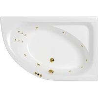 Акриловая ванна Whitecross Aquarella 0109.170110.100.SMART.GL 170x110 см R, с гидромассажем, угловая, белый