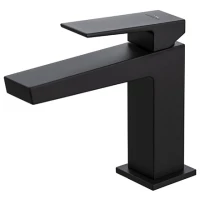 Смеситель для раковины Noken Square N199998922 с донным клапаном, черный матовый