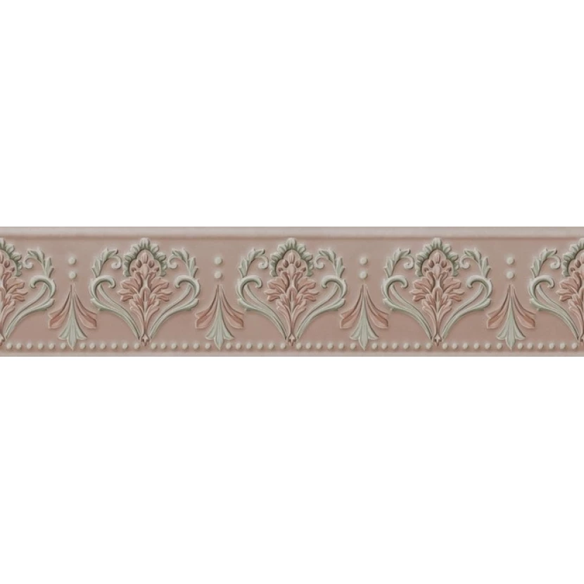 Бордюр Kerama Marazzi VT/B292/12000R Фару розовый матовый обрезной 25x5,5