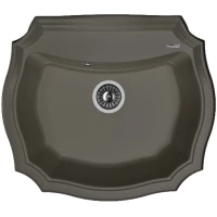Кухонная мойка Florentina Эмилия 640 20.355.D0640.302 64x55 см, антрацит