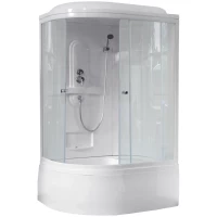 Душевая кабина 120x80x217 см Royal Bath RB8120BK1-T-R прозрачное