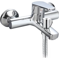 Смеситель для ванны Voda Level LV54acs с душевым гарнитуром, хром