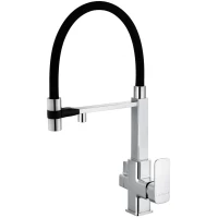 Смеситель для кухни Wonzon & Woghand WW-88458012-CR с подключением к фильтру, гибким изливом, хром