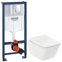 Комплект подвесной унитаз Toto SP CW532Y + TC512F + система инсталляции Grohe 38721001