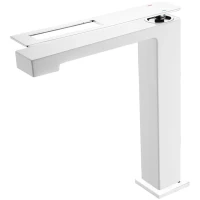 Смеситель для раковины Boheme Q 142-WCR хром/белый глянец