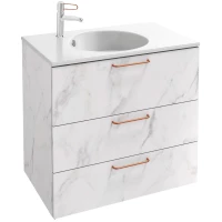 Тумба белый мрамор 80 см Jacob Delafon Odeon Rive Gauche EB2532-R7-NR4