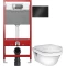 Комплект подвесной унитаз Gustavsberg Hygienic Flush 5G84HR01 + система инсталляции Tece 9300302 + 9240407 - 1