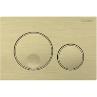 Кнопка смыва Cezares Relax RELAX-BTN-BORO для инсталляции, золотой матовый