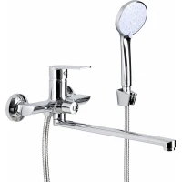 Смеситель для ванны Frud R22158 универсальный, с душевым гарнитуром, хром