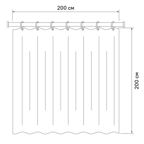 Изображение товара штора для ванной комнаты iddis basic scid120p